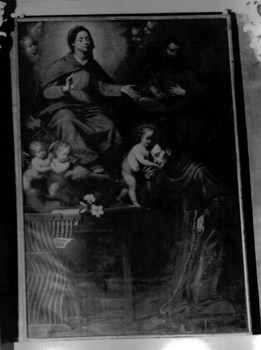 Madonna con Bambino e Santi (dipinto, opera isolata) di Casone Giovanni Battista (sec. XVII)