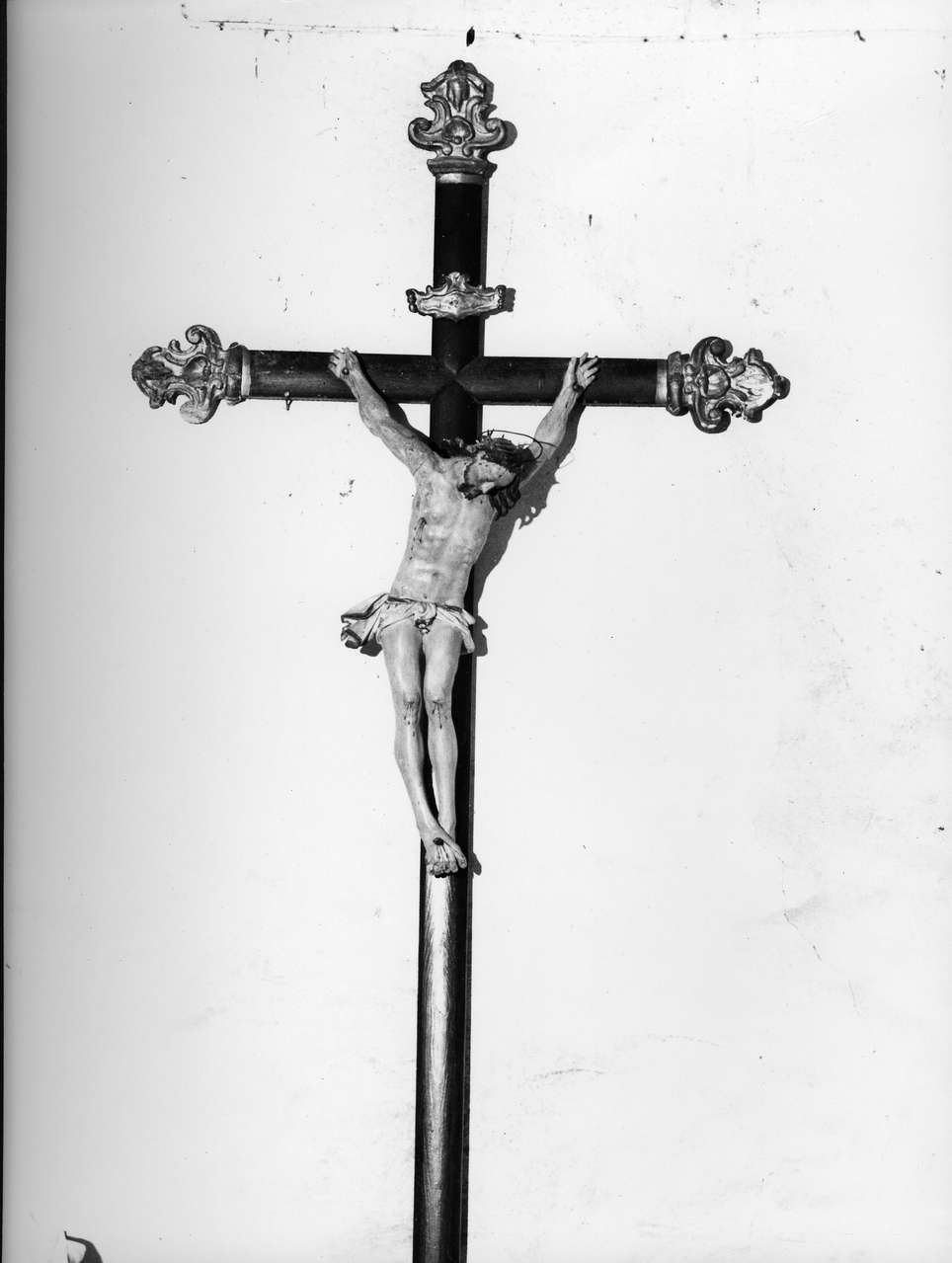 Cristo crocifisso (croce processionale, opera isolata) - bottega ligure (sec. XVIII)