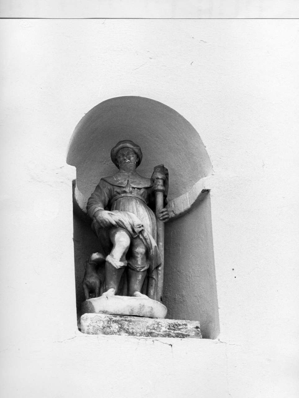 San Rocco (statua, opera isolata) - bottega italiana (secc. XVII/ XVIII)