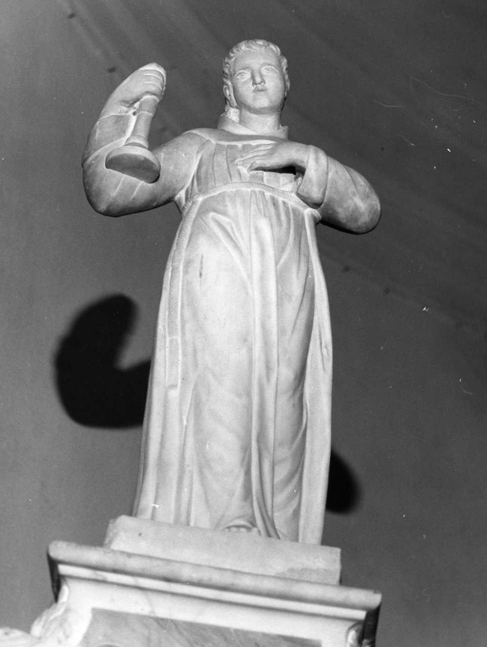 San Pasquale Baylon (statua, elemento d'insieme) - bottega italiana (secc. XVI/ XVII)