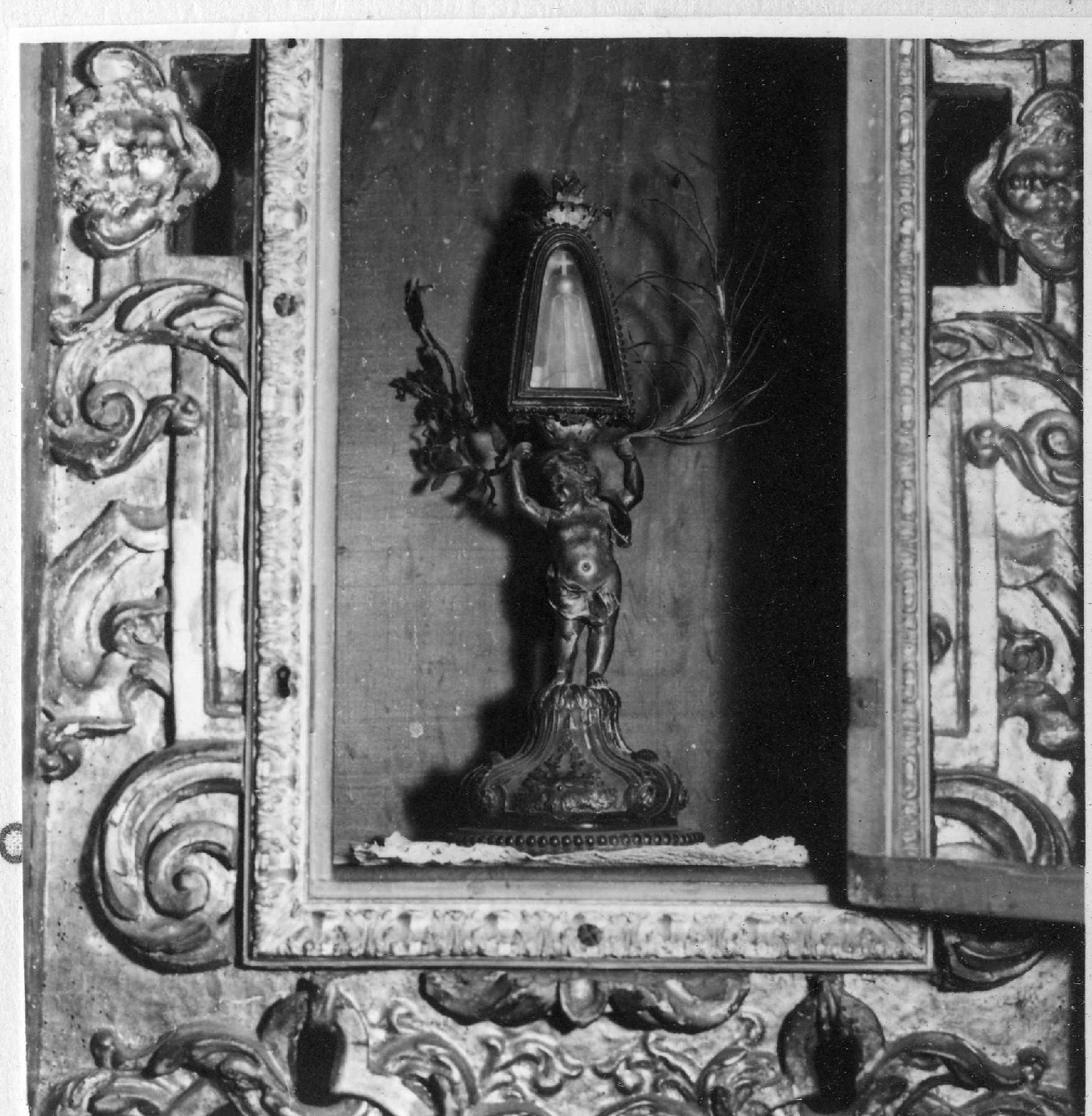 reliquiario - a gruppo scultoreo, opera isolata - bottega genovese (fine sec. XVIII)