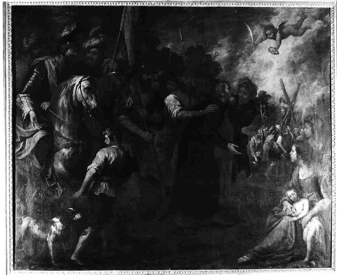 Sant'Andrea condotto al martirio (dipinto, opera isolata) di De Ferrari Giovanni Andrea (attribuito) (sec. XVII)