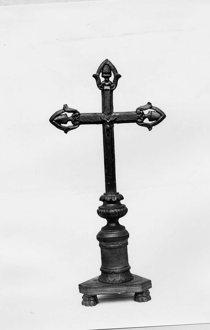 croce d'altare, opera isolata - bottega ligure (sec. XIX)