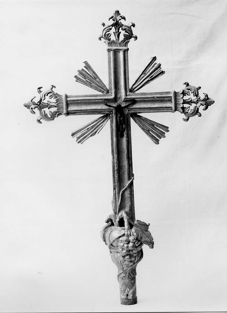 croce d'altare, opera isolata - bottega ligure (sec. XVIII)
