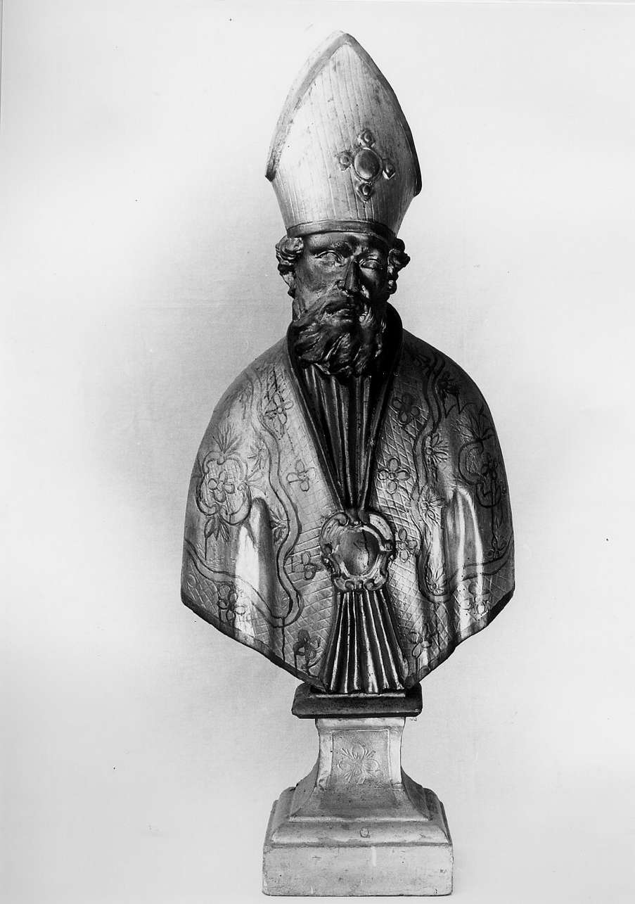 vescovo (busto, coppia) - bottega ligure (secc. XVIII/ XIX)