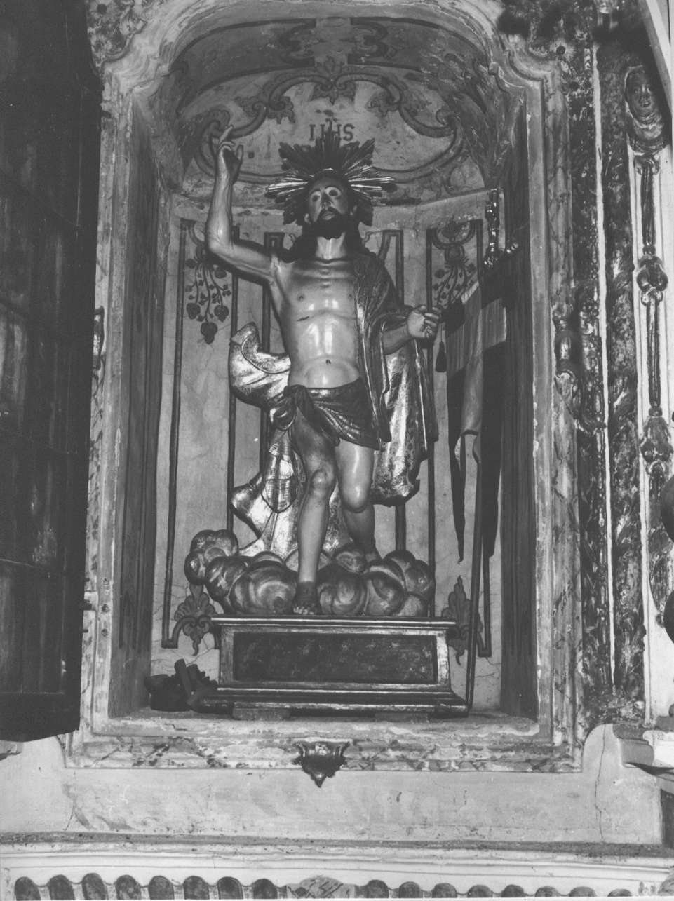 Cristo risorto (scultura, elemento d'insieme) - ambito ligure (sec. XVIII)