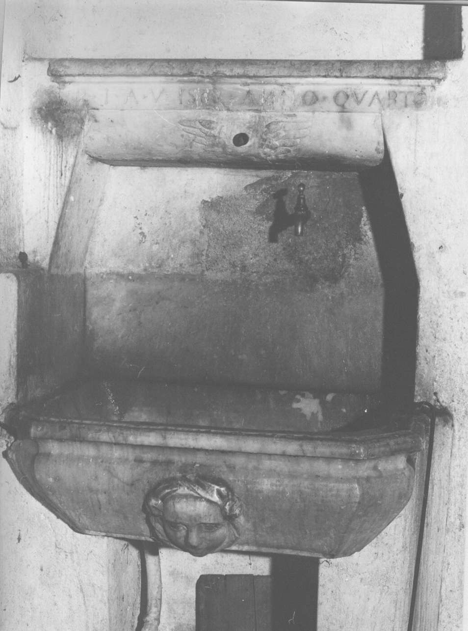 lavabo da sacrestia, opera isolata - bottega ligure (sec. XVI)