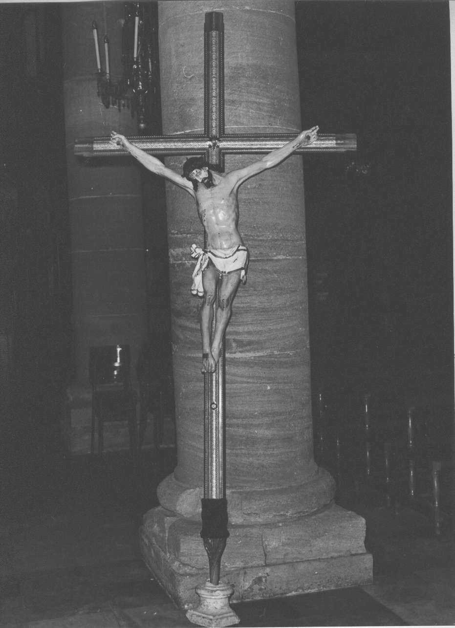 Cristo crocifisso (crocifisso di sacrestia, opera isolata) - bottega italiana (sec. XVIII)