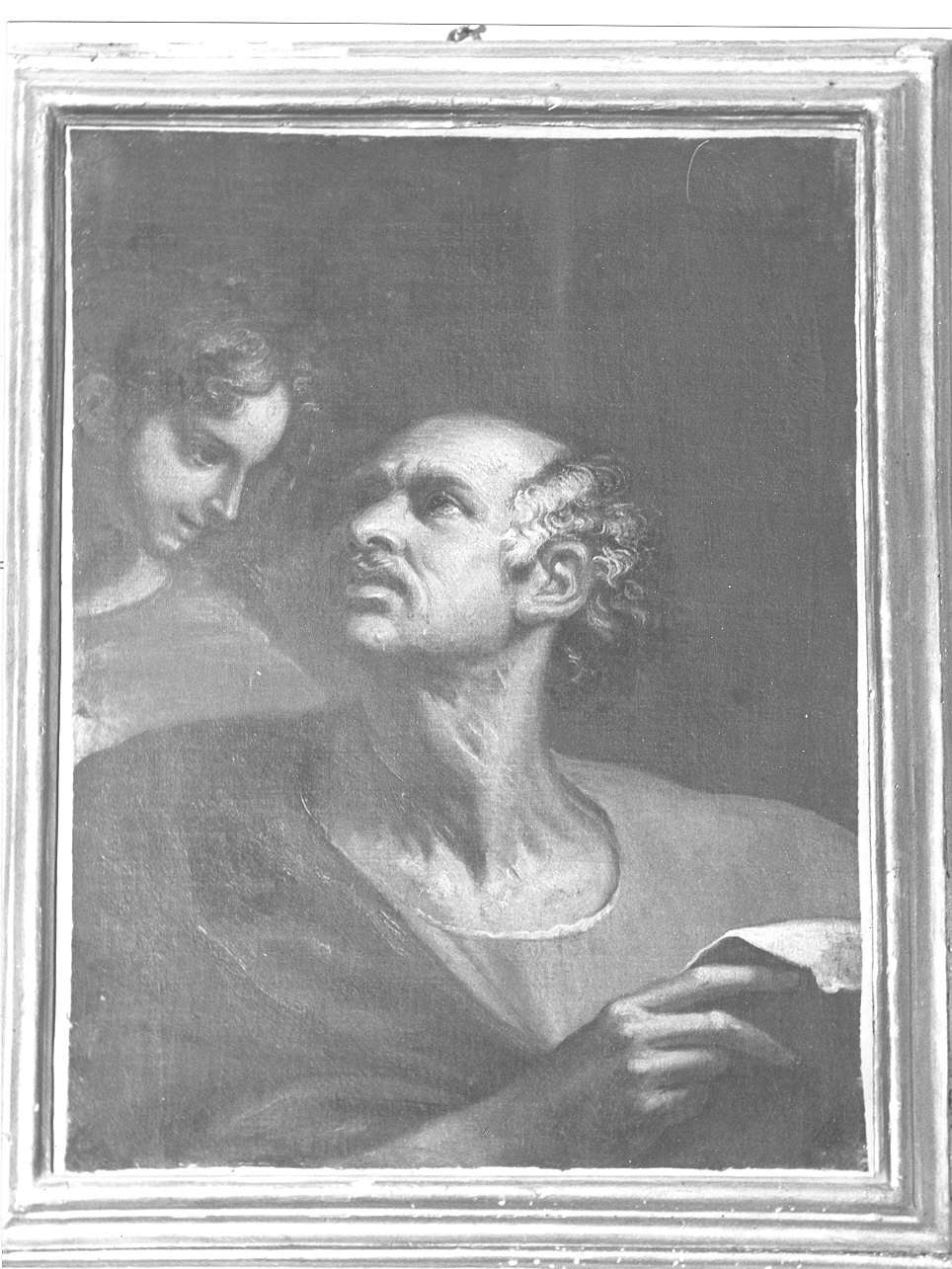 San Matteo Evangelista (dipinto, opera isolata) di Merano Giovanni Battista (sec. XVII)