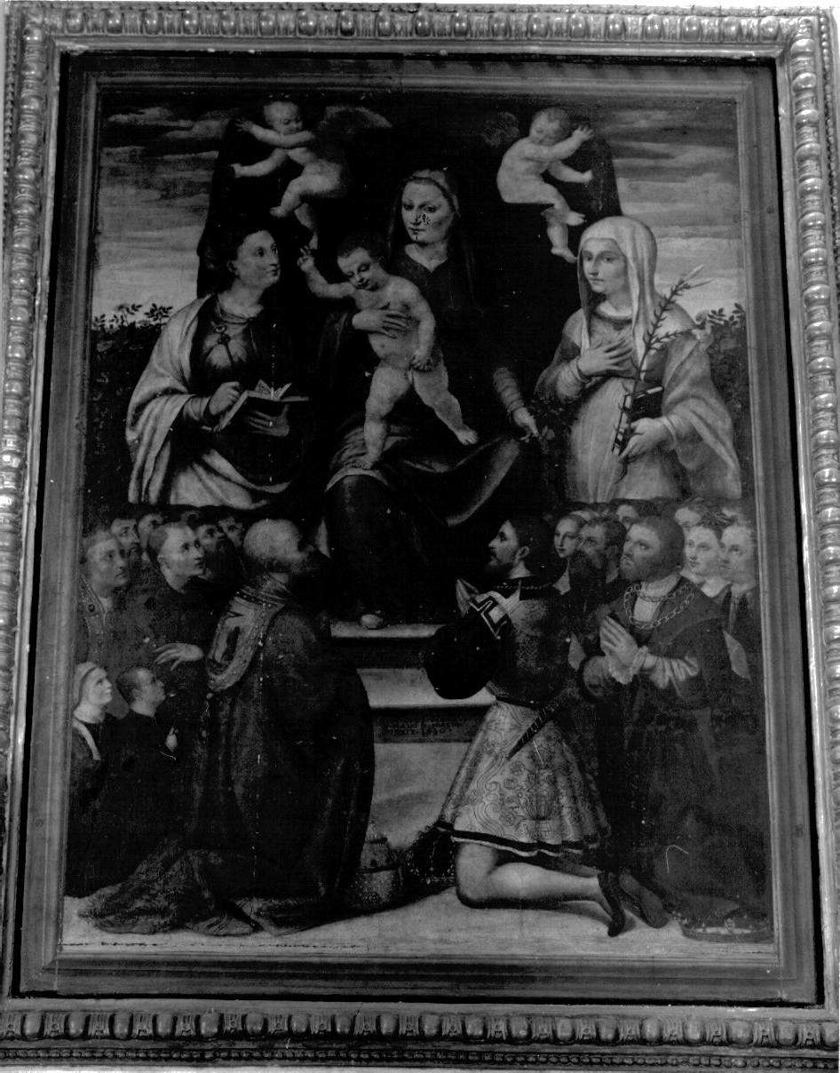 Madonna del Rosario (dipinto, opera isolata) di Piaggio Teramo (sec. XVI)