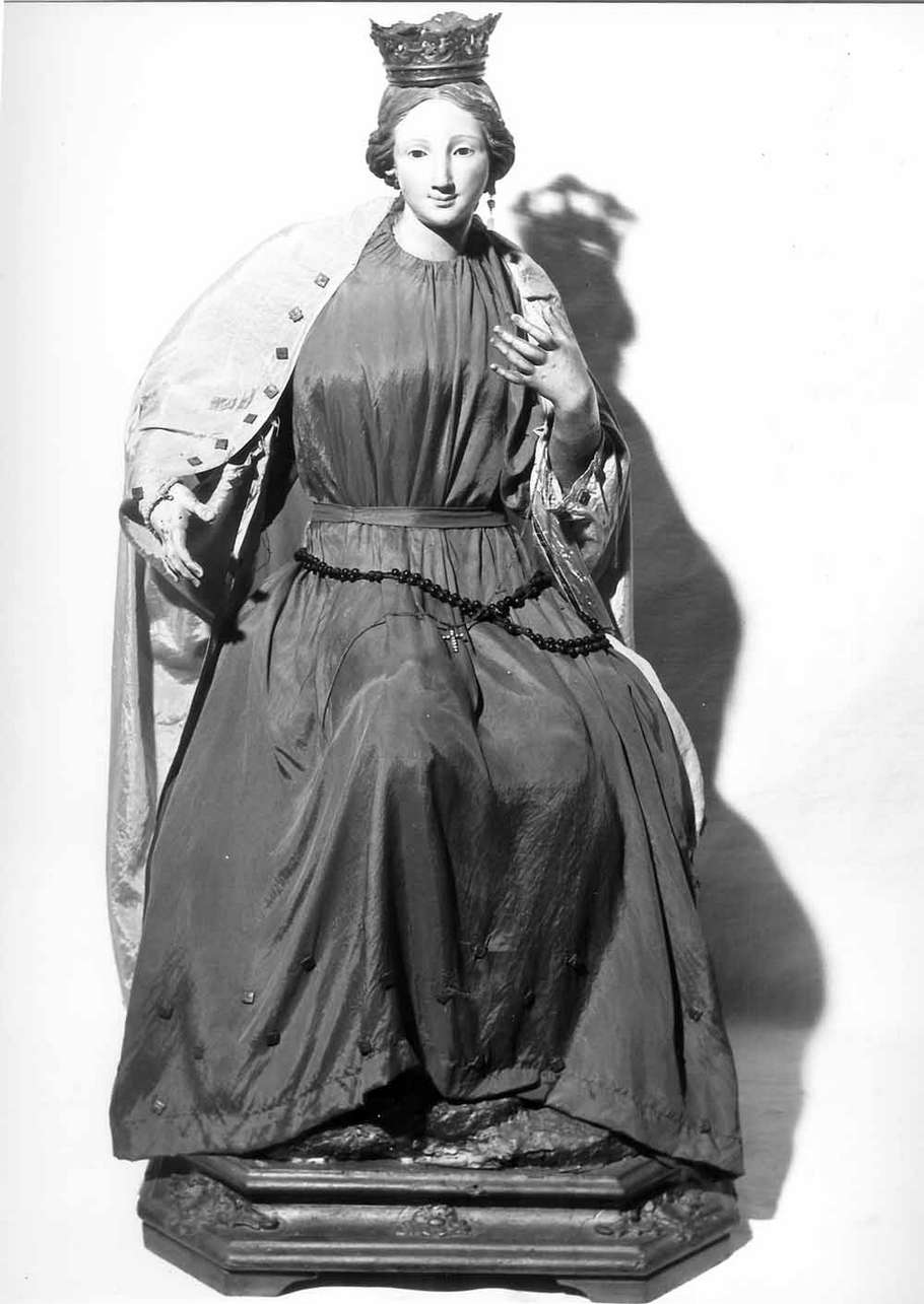 Madonna del Rosario (statua, opera isolata) - manifattura ligure (sec. XIX)