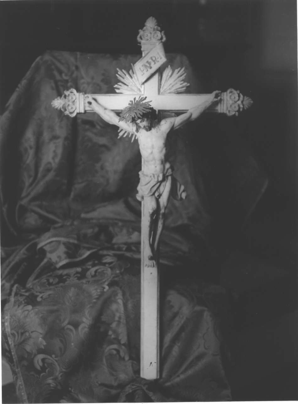Cristo crocifisso (crocifisso, opera isolata) - bottega ligure (metà sec. XIX)