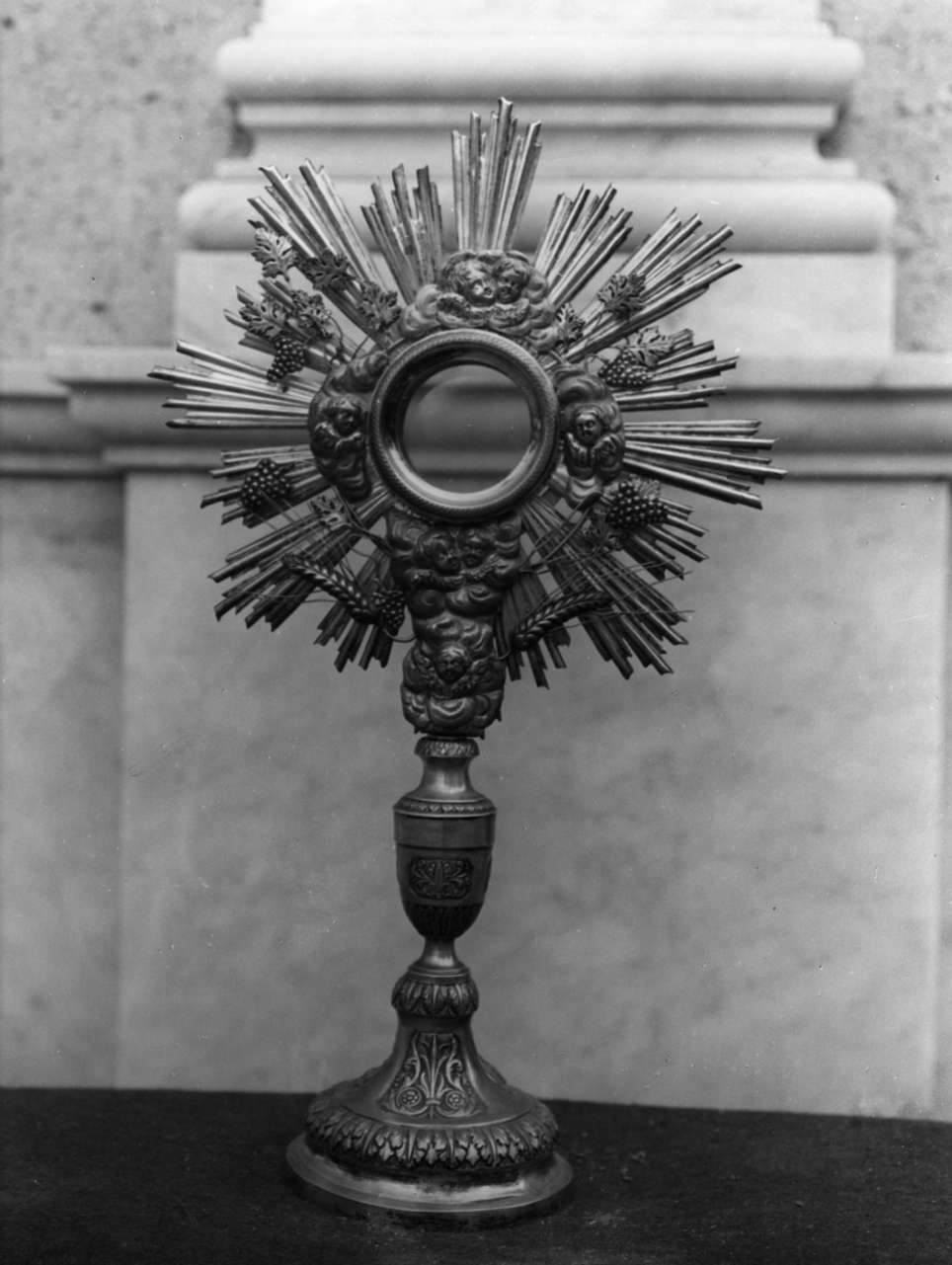 volto di Cristo (ostensorio - a raggiera, opera isolata) - bottega ligure (sec. XIX)