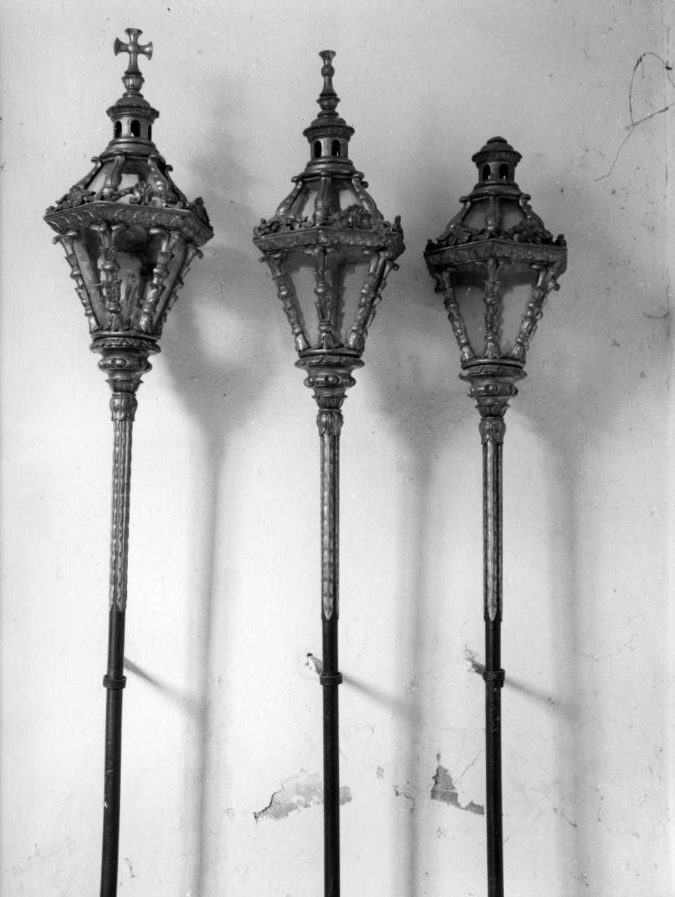 motivi decorativi vegetali (lanterna processionale, serie) - bottega ligure (sec. XIX)