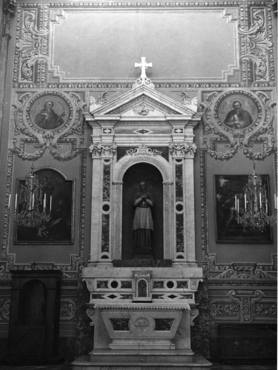 simboli di San Pietro (altare, opera isolata) di Opificio fratelli Repetto (terzo quarto sec. XIX)