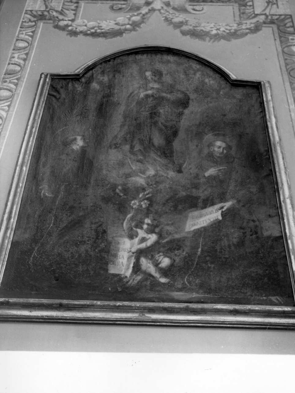 Madonna immacolata con Sant' Antonio e San Pietro di Alcantara (dipinto, opera isolata) - ambito italiano (fine sec. XVIII)