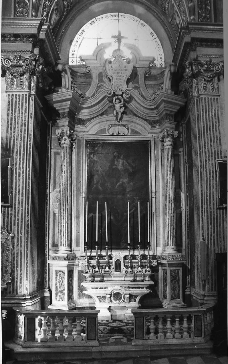 motivi decorativi vegetali (mensa d'altare, elemento d'insieme) - ambito italiano (sec. XVIII)
