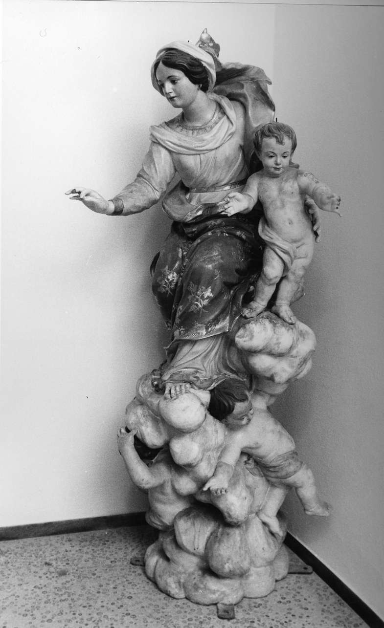 Madonna del Rosario (scultura, opera isolata) - ambito italiano (metà sec. XVIII)