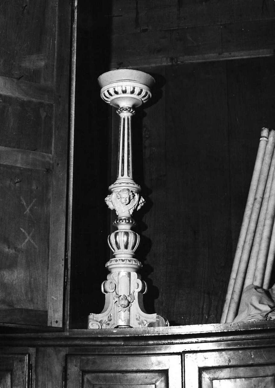 candelabro, opera isolata - bottega ligure (sec. XIX)