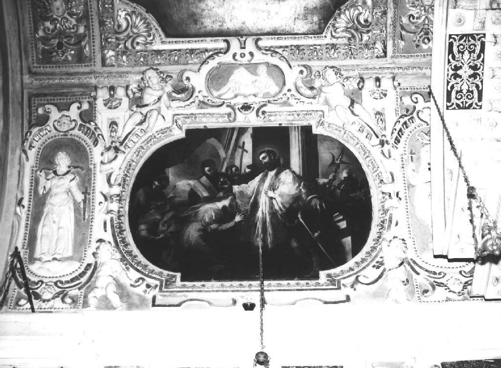San Francesco Saverio battezza la regina di Bungo (dipinto, ciclo) di Castello Valerio (sec. XVII)
