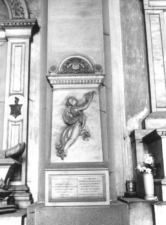 figura allegorica femminile (monumento funebre - a edicola, opera isolata) di Rubatto Carlo (terzo quarto sec. XIX)