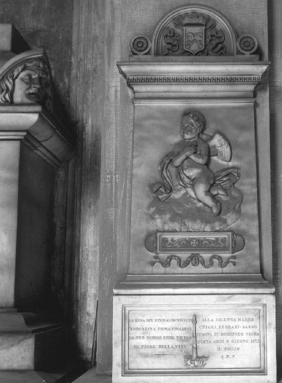 putto alato (monumento funebre - a edicola, opera isolata) di Legnani (sec. XIX)