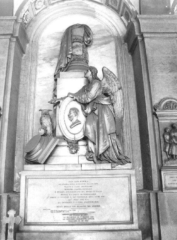 angelo reggistemma (monumento funebre, opera isolata) di Varni Santo (sec. XIX)