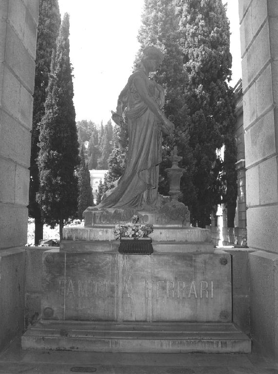 figura femminile panneggiata (monumento funebre, opera isolata) di Carli Domenico (sec. XIX)