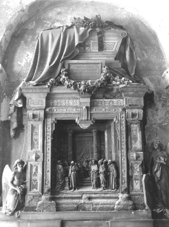 Cristo e l'adultera (monumento funebre, opera isolata) di Strada Giovanni, Benetti Giuseppe (sec. XIX)