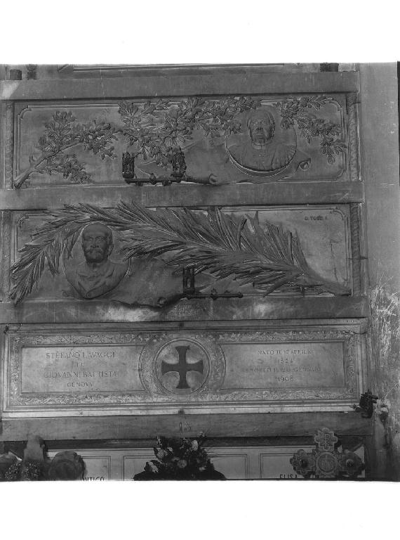 ritratto d'uomo (monumento funebre, opera isolata) di Toso Onorato (fine/inizio secc. XIX/ XX)