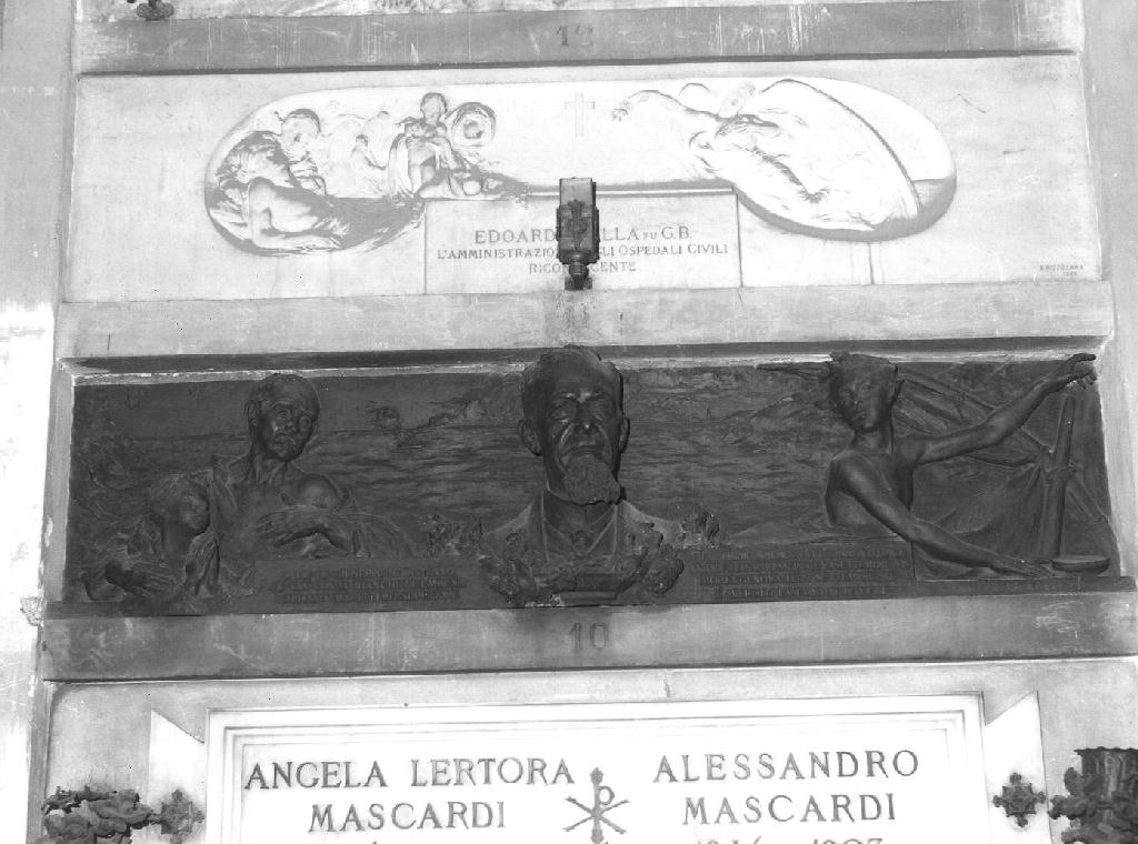 ritratto d'uomo (monumento funebre, opera isolata) di Scanzi Giovanni (sec. XX)