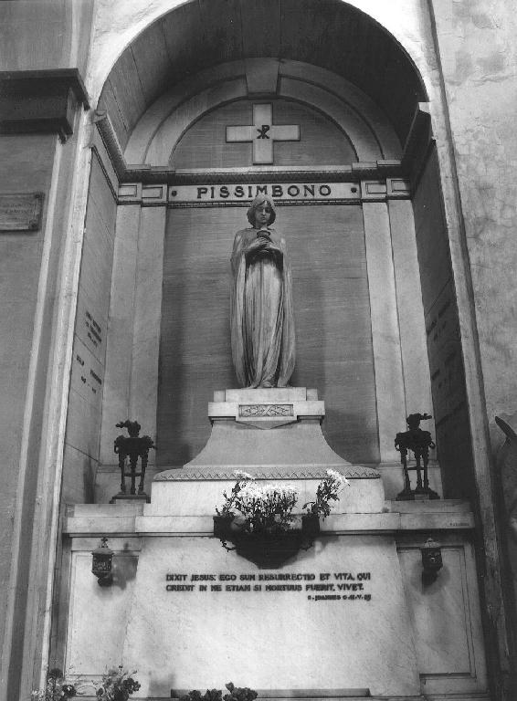 figura femminile di offerente (monumento funebre, opera isolata) di Barabino L (sec. XX)