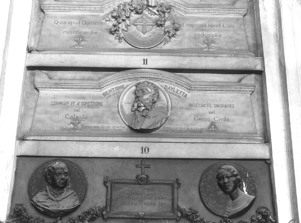 ritratto d'uomo (monumento funebre, opera isolata) di Bordino B (sec. XX)
