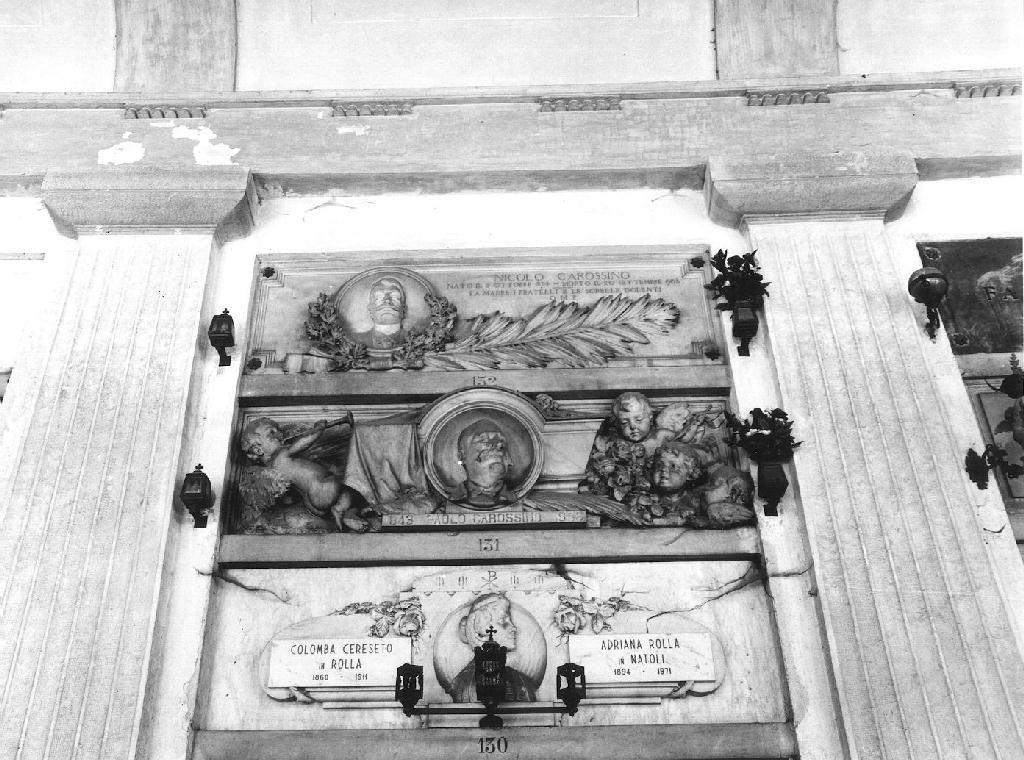 ritratto d'uomo (monumento funebre, opera isolata) - ambito ligure (sec. XX)
