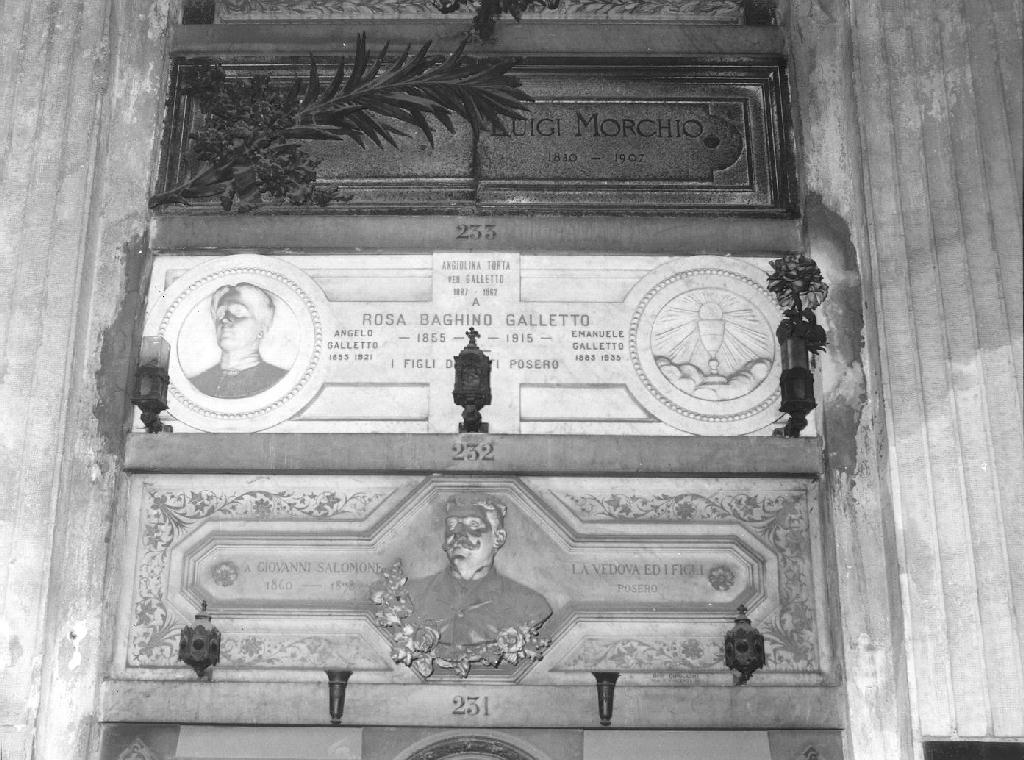 ritratto d'uomo (monumento funebre, opera isolata) di Cipollini Giovanni (fine/inizio secc. XIX/ XX)