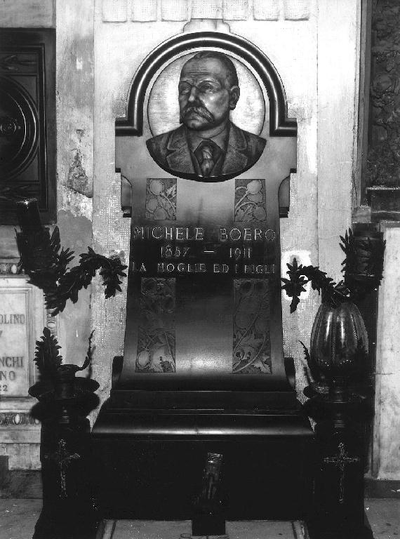 ritratto d'uomo (monumento funebre, opera isolata) - ambito ligure (sec. XX)