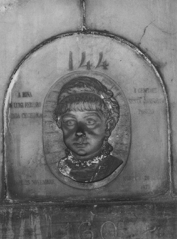 bambina (monumento funebre, opera isolata) - ambito ligure (sec. XIX)
