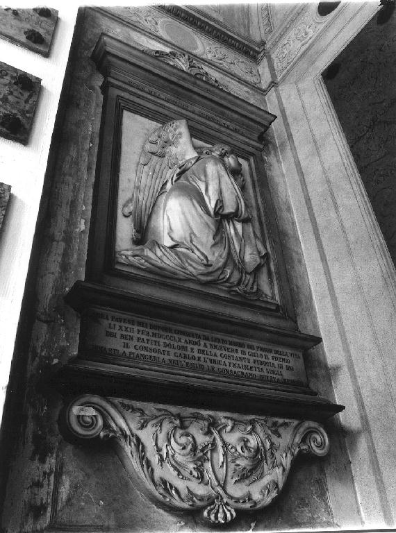 angelo orante (monumento funebre, opera isolata) di Varni Santo (sec. XIX)