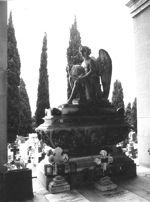 ANGELO REGGICLIPEO (monumento funebre, opera isolata) di Fabbri Bartolomeo, Dini Giuseppe (sec. XIX)