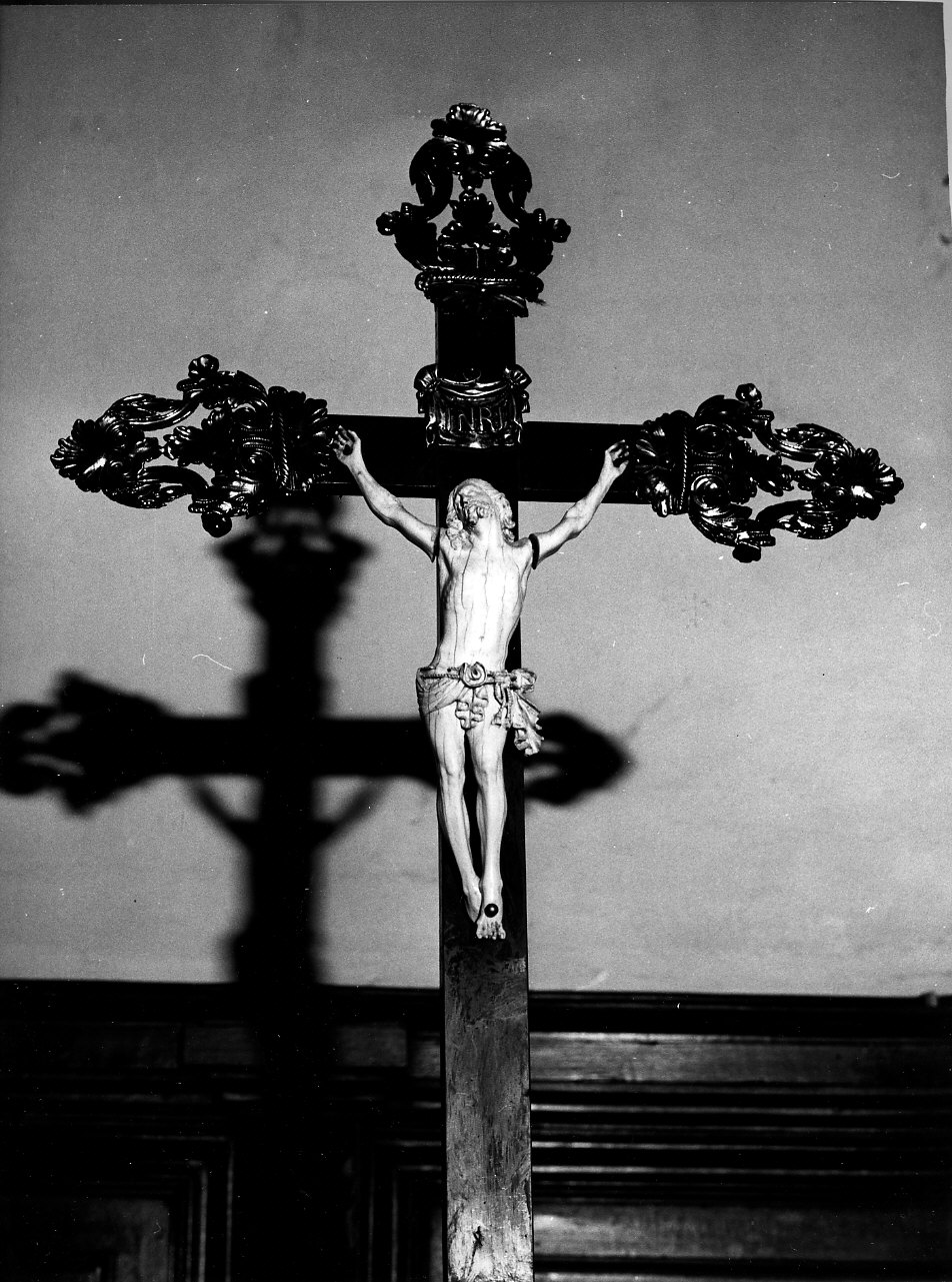 croce d'altare, opera isolata - bottega italiana (metà sec. XVII)