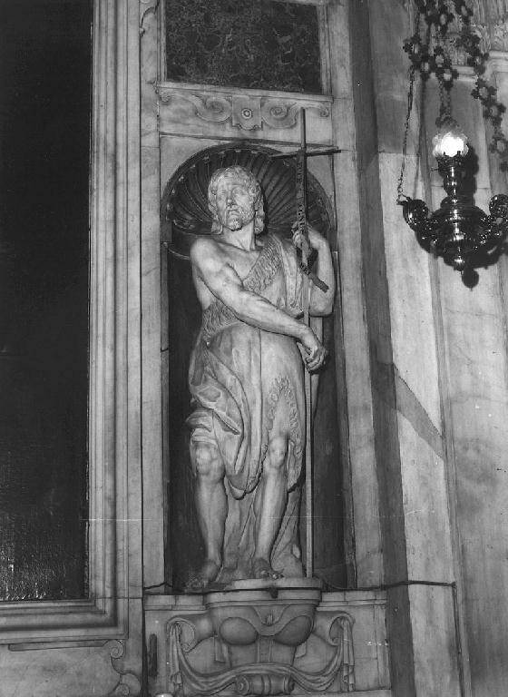 San Giovanni Battista (statua, elemento d'insieme) di Carlone Taddeo (e aiuti) (fine/inizio secc. XVI/ XVII)