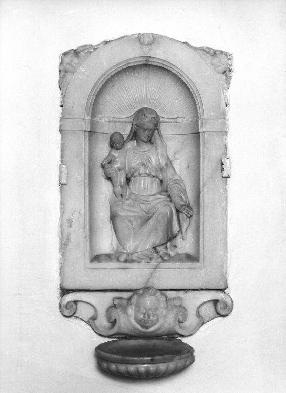 Madonna con Bambino (rilievo) - bottega genovese (seconda metà sec. XVI)