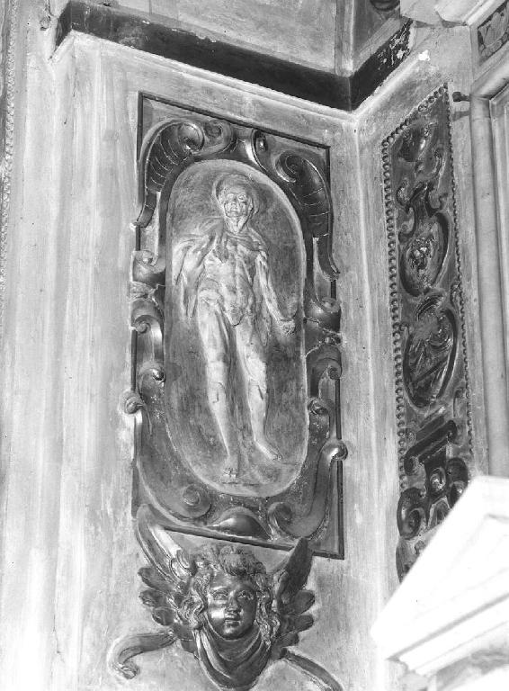 San Bartolomeo (?) (rilievo) di Sparzo Marcello (attribuito) (inizio sec. XVII)