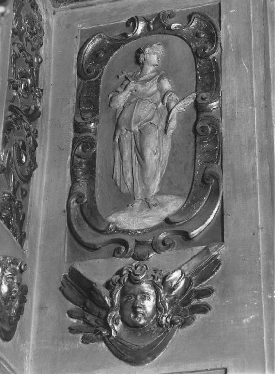 Santa martire (rilievo) di Sparzo Marcello (attribuito) (inizio sec. XVII)