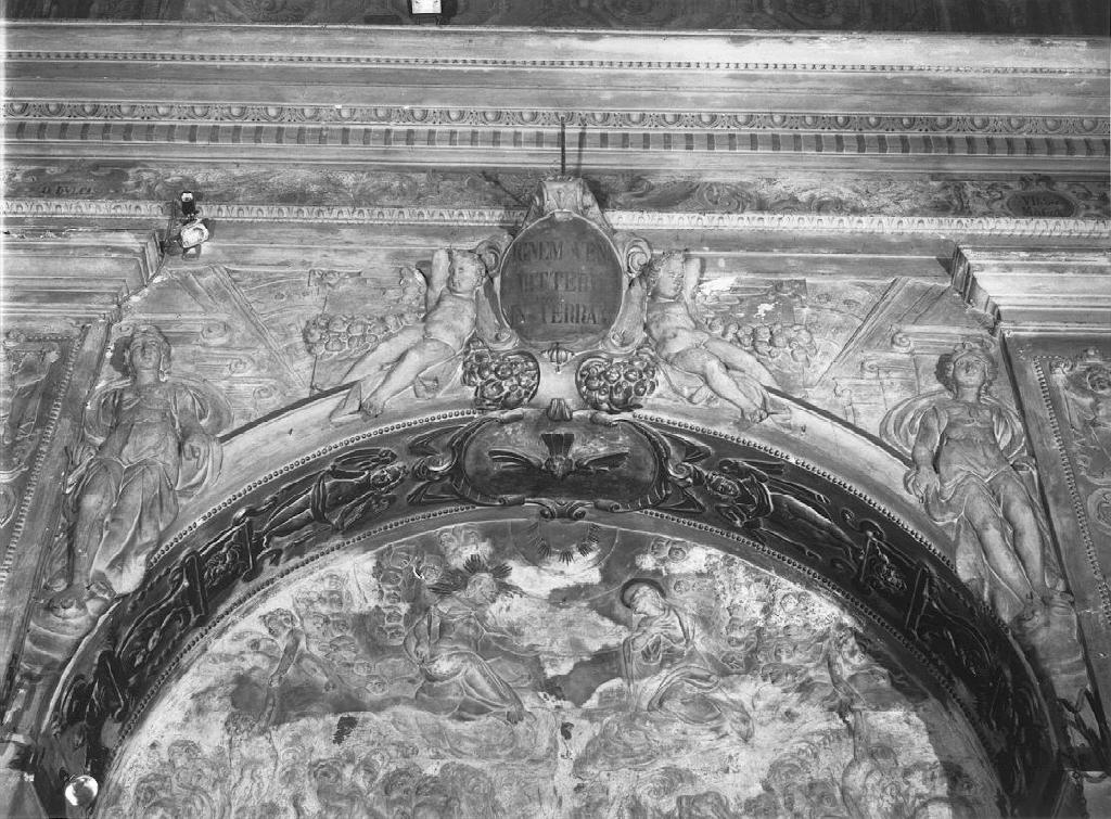 angeli reggitarga (rilievo) di Sparzo Marcello (attribuito) (inizio sec. XVII)