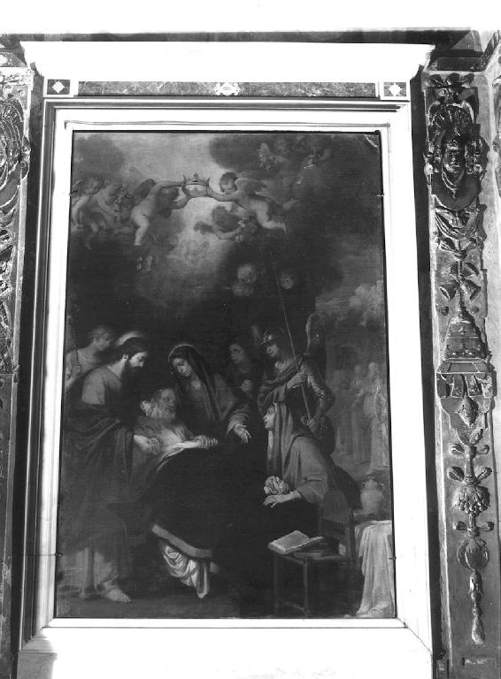 morte di San Giuseppe (dipinto) di De Ferrari Giovanni Andrea (attribuito) (metà sec. XVII)
