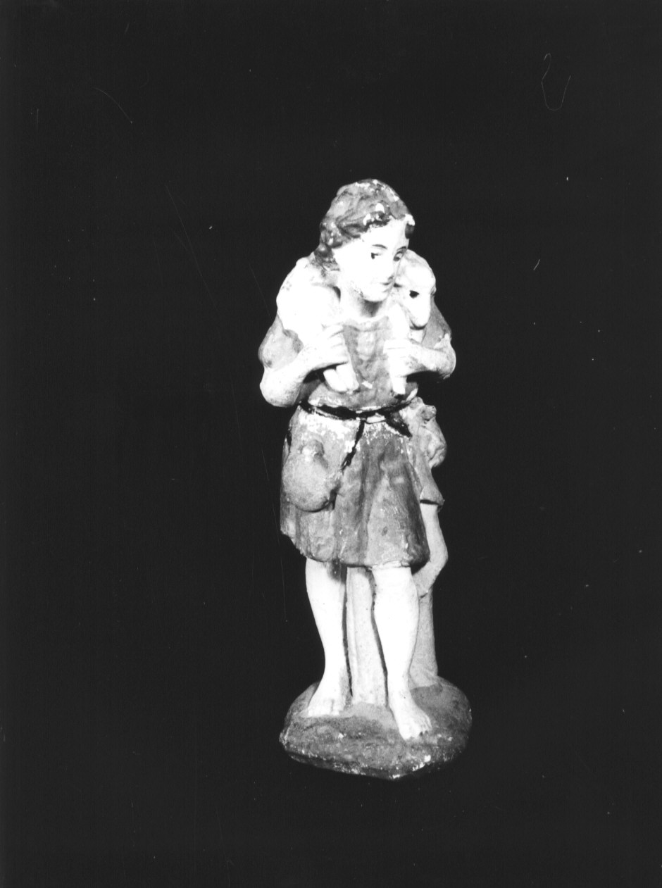 statuetta di presepio, elemento d'insieme - PRODUZIONE LIGURE (secondo quarto sec. XX)