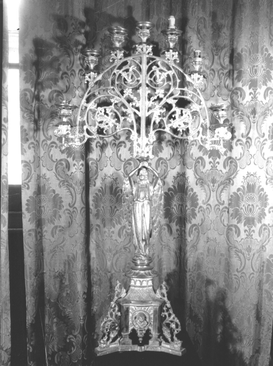 candeliere d'altare, serie - PRODUZIONE LIGURE (fine/inizio secc. XIX/ XX)