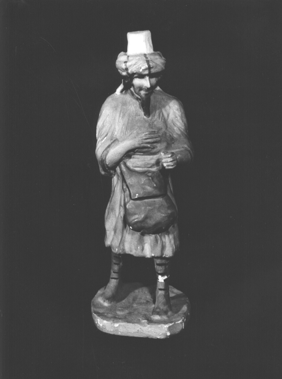 figura maschile (statua da presepio, elemento d'insieme) - PRODUZIONE LIGURE (secondo quarto sec. XX)