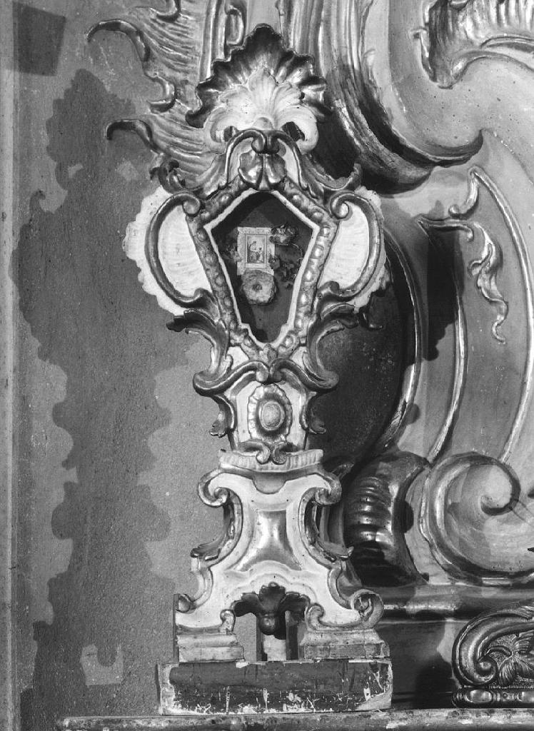 reliquiario, serie - bottega ligure (fine sec. XVIII)